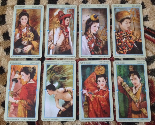 China Tarot - Courts - Wands and Swords
