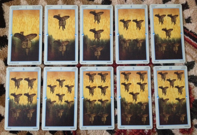 China Tarot - Minors - Chalices (Cups)