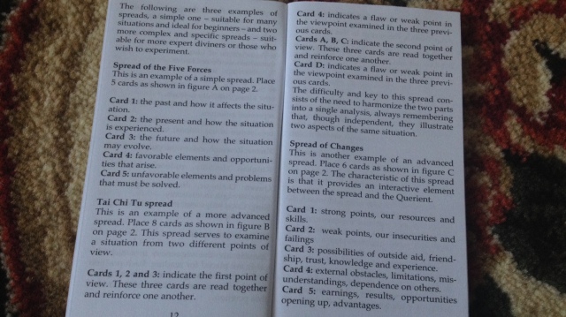 China Tarot - LWB - Tai Chi Chu Spread